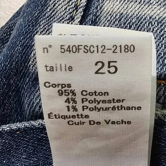 MOUSSY VINTAGE Ingraham Skinny Denim Jeans Dark Blue Size 25 - Picture 13 of 14